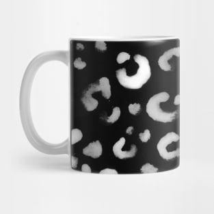 Black and White Handmade Leopard Texture Mug